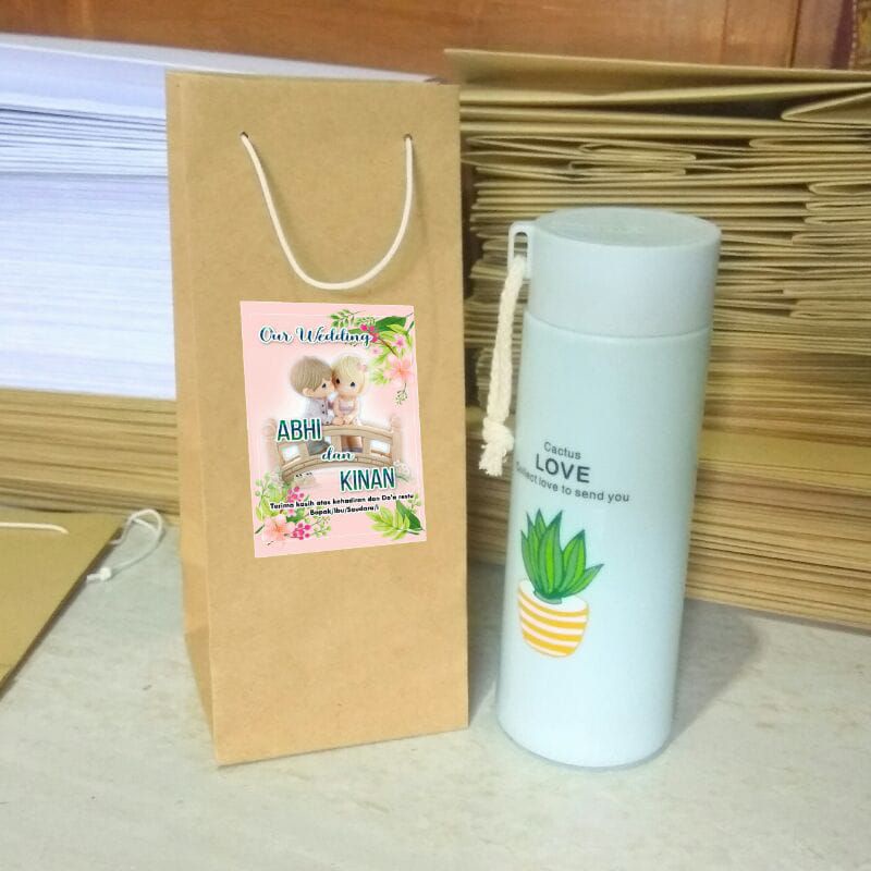 

PAPERBAG STIKER | 90 gsm | 10cm x 10cm x 24cm