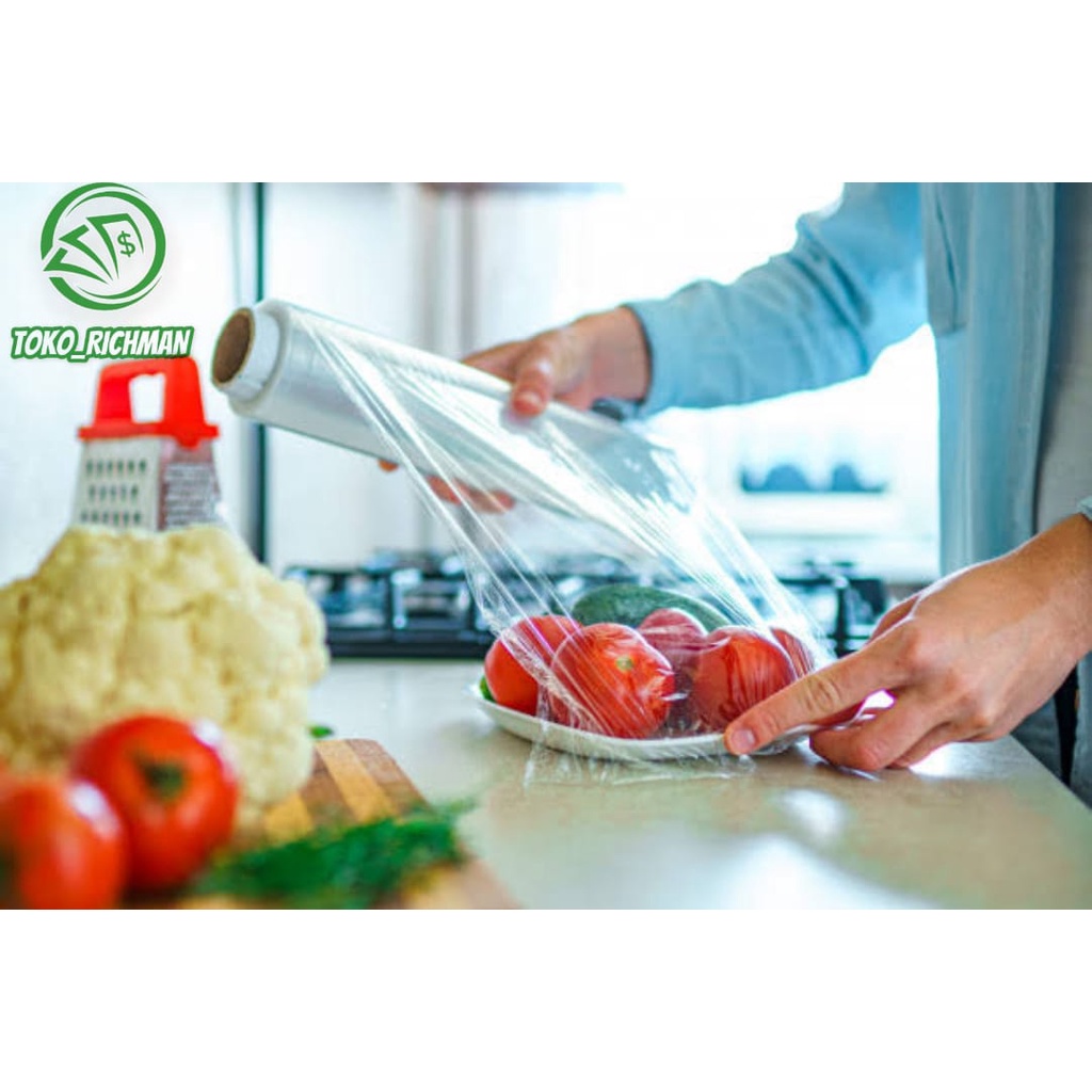 Plastik Wrap Makanan Penutup Sealer Buah Multipurpose Cling Film 30meter