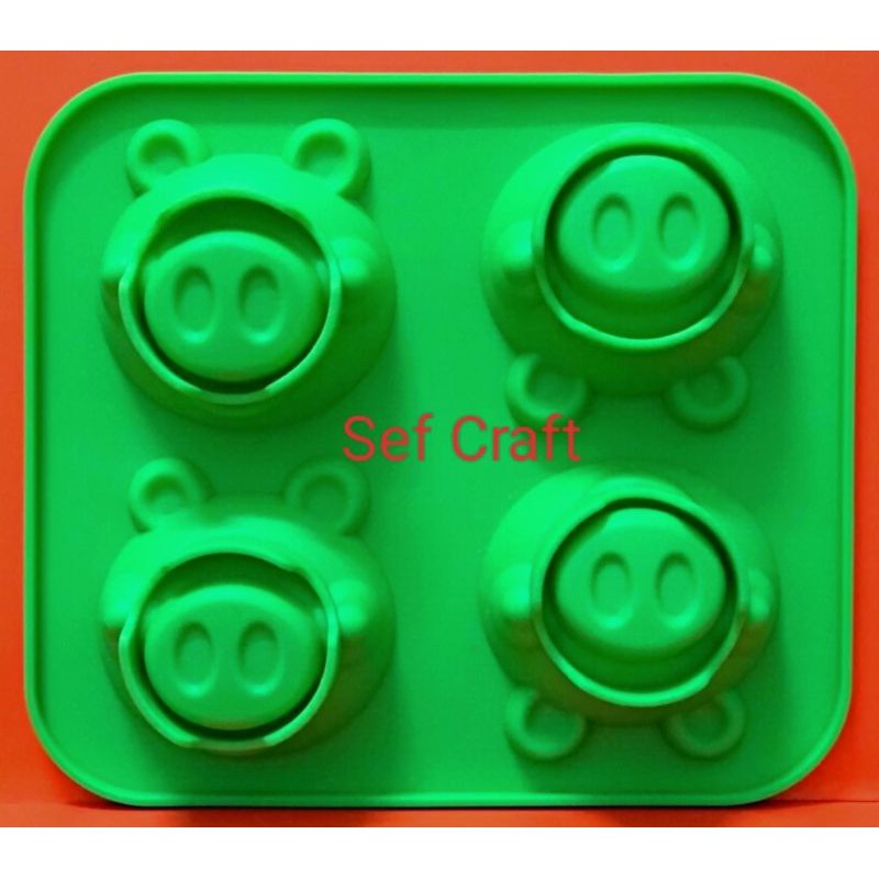 Pig angry bird premium silicone mold Zheng De import