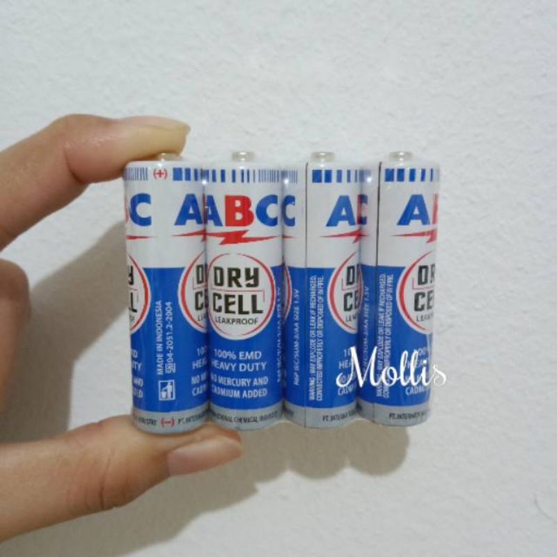 Baterai/Batre ABC Biru size AA (isi 1 pcs)