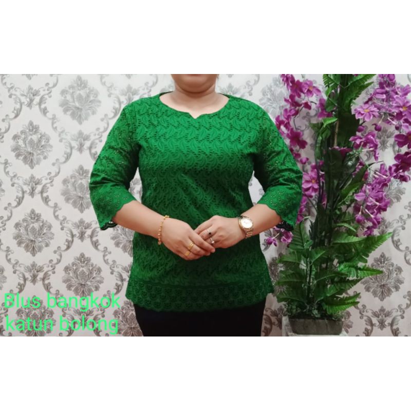 blus bangkok katun bolong