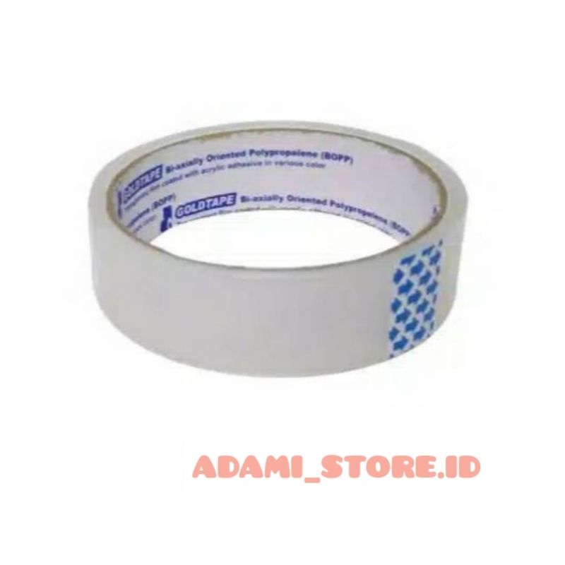 

Lakban / Isolasi / Solatif Bening Goldtape 1 inch (24mm)