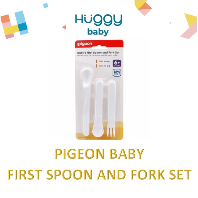 Pigeon Baby First Spoon and Fork Set Sendok Garpu Bayi