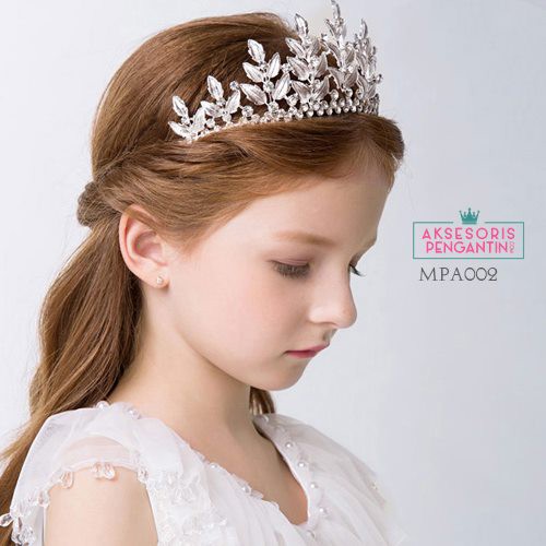 AKSESORIS CROWN RAMBUT PESTA ANAK WARNITA MODERN MPA002