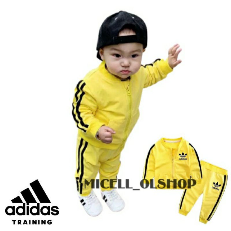 JAKET ADIDAS ANAK SATU SET DENGAN CELANA TRAINING《6BULAN sampai 6TAHUN》