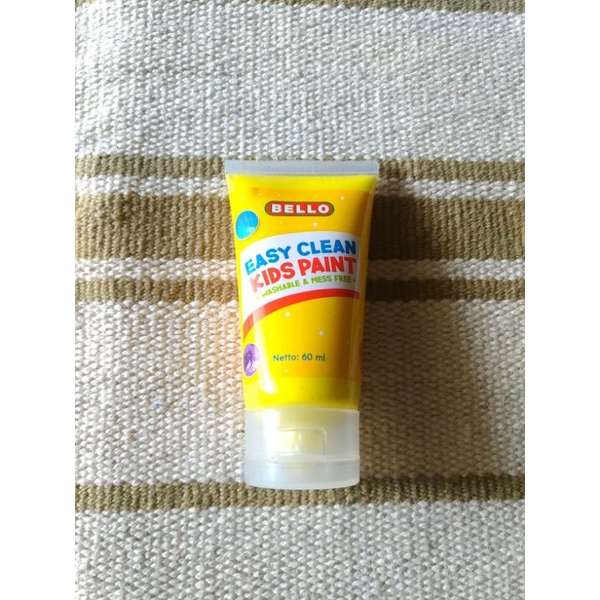 

NEW - BELLO EASY CLEAN KIDS PAINT 60 ML "YELLOW