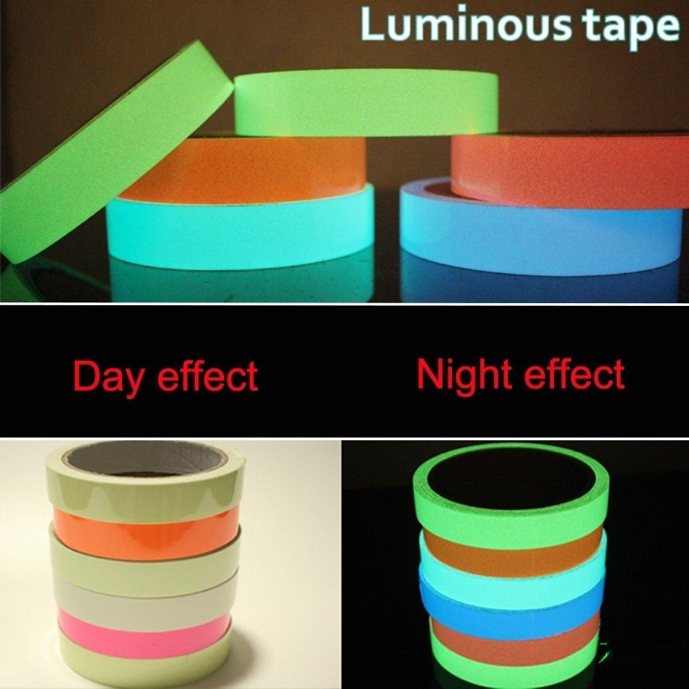 Populer 15mm * 3m Luminous Tape DIY Peringatan Keselamatan Perekat Diri