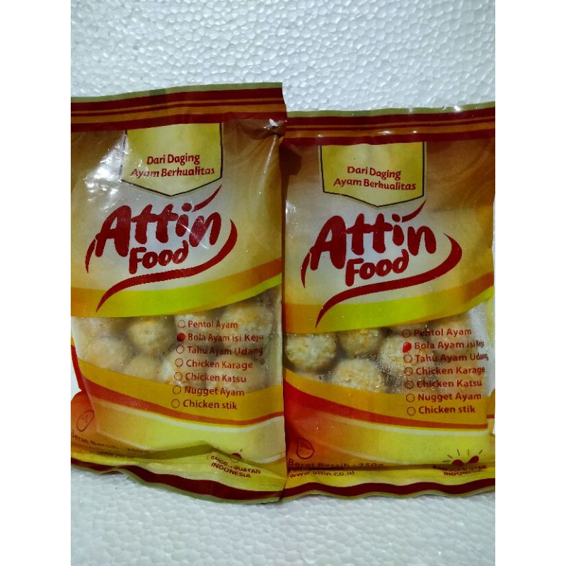 

Bola Ayam Isi Keju Unggulan dari Attin (250gr)