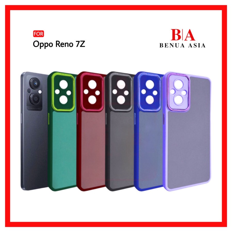 CASE PREMIUM NEOHYBRID DOVE CHROME OPPO RENO 7Z SOFTCASE ~ FA