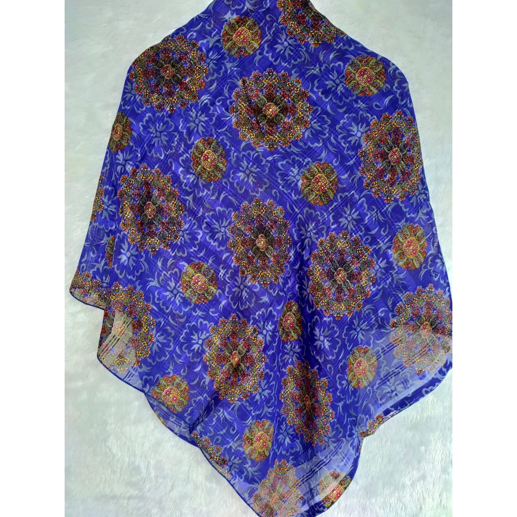 Hijab Segi Empat Motif Terbaru 110cm x 110cm / Kerudung Segiempat