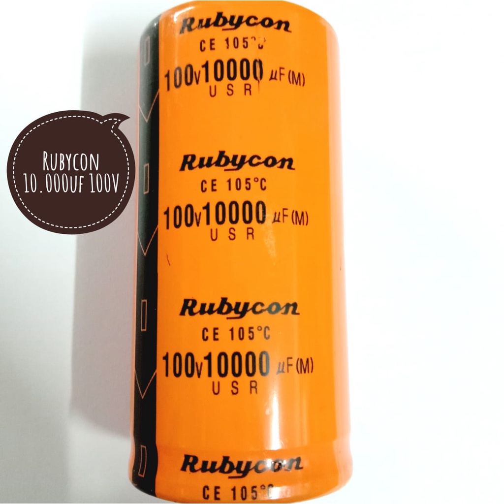 Elco 10.000uf 100V Rubycon Orange