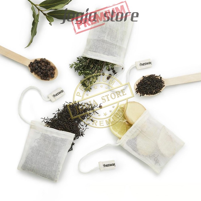 

Paket 100Pcs Paper Bag Tea Kantong Kosong Teh Celup & Ramuan Herbal