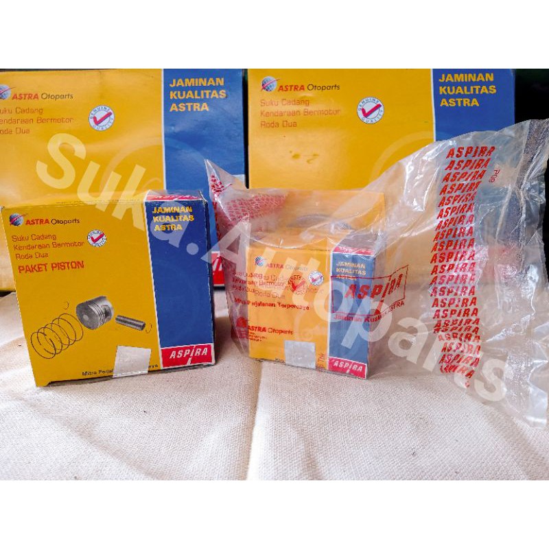 PAKET PISTON KIT SEHER &quot; MIO, FINO, SOUL &quot; SIZE 1.00 ASPIRA ASTRA