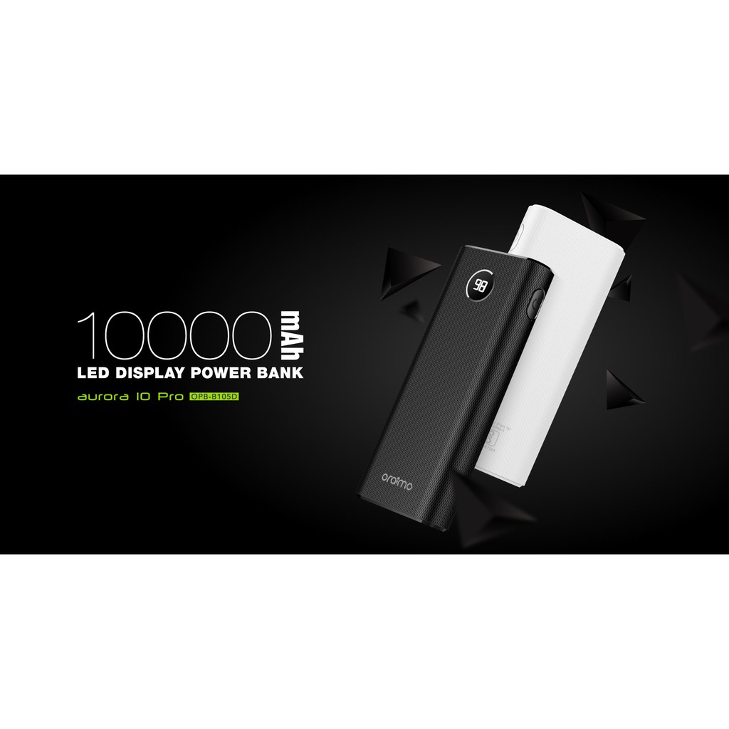 PORTABLE POWERBANK 10000MAH ORAIMO OPB-B105D FAST CHARGE SLIM