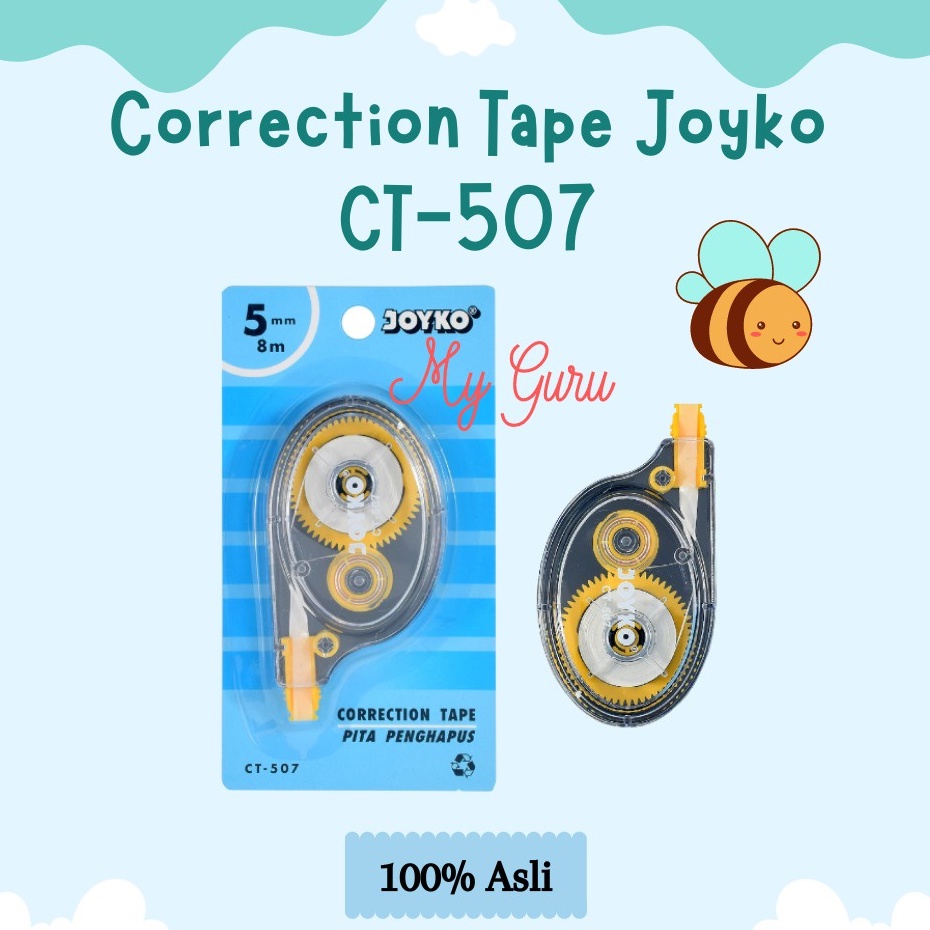 

[PCS] CORRECTION TAPE JOYKO CT-507 / TIP-X KERTAS ROLL (8 METER)