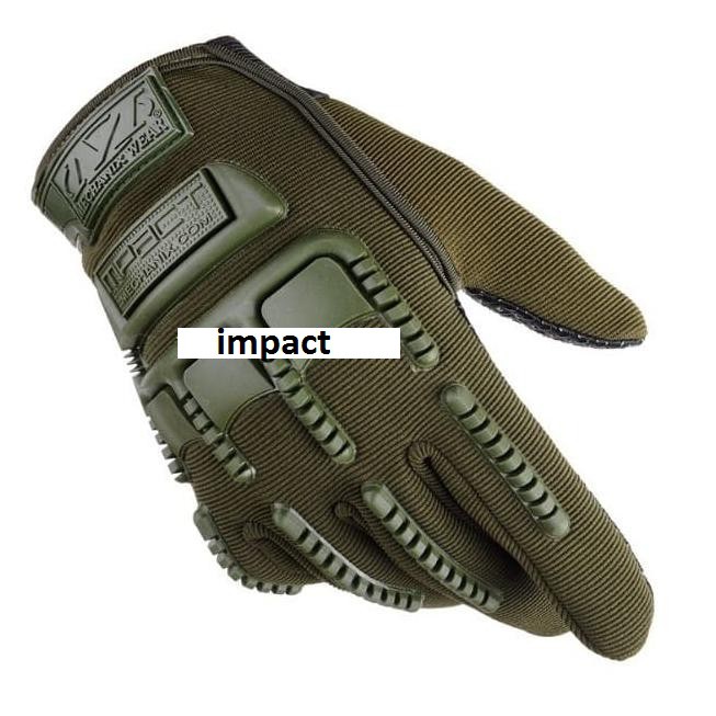 Sarung tangan pria polisi motor tentara Tactical Impact mechanix wear Panjang Full Jari Finger