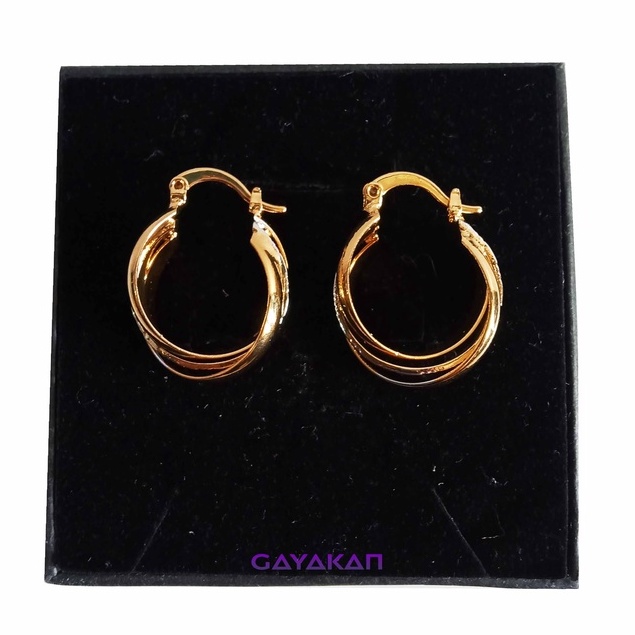 Isi 2 Pcs (Sepasang) Anting Tindik Wanita Mewah