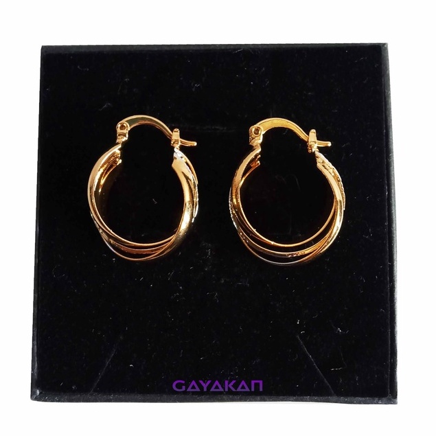 Isi 2 Pcs (Sepasang) Anting Tindik Wanita Mewah