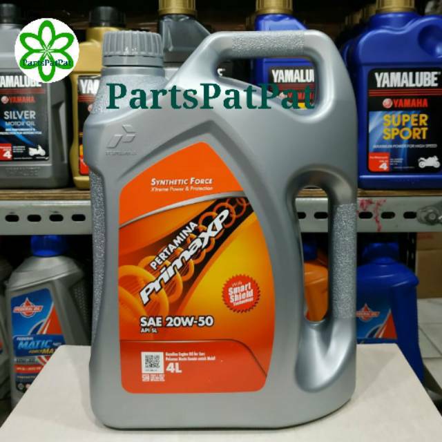 OLI OIL MESIN PRIMA XP 20W50 20W-50 4LT 4000ML PERTAMINA ASLI ORIGINAL