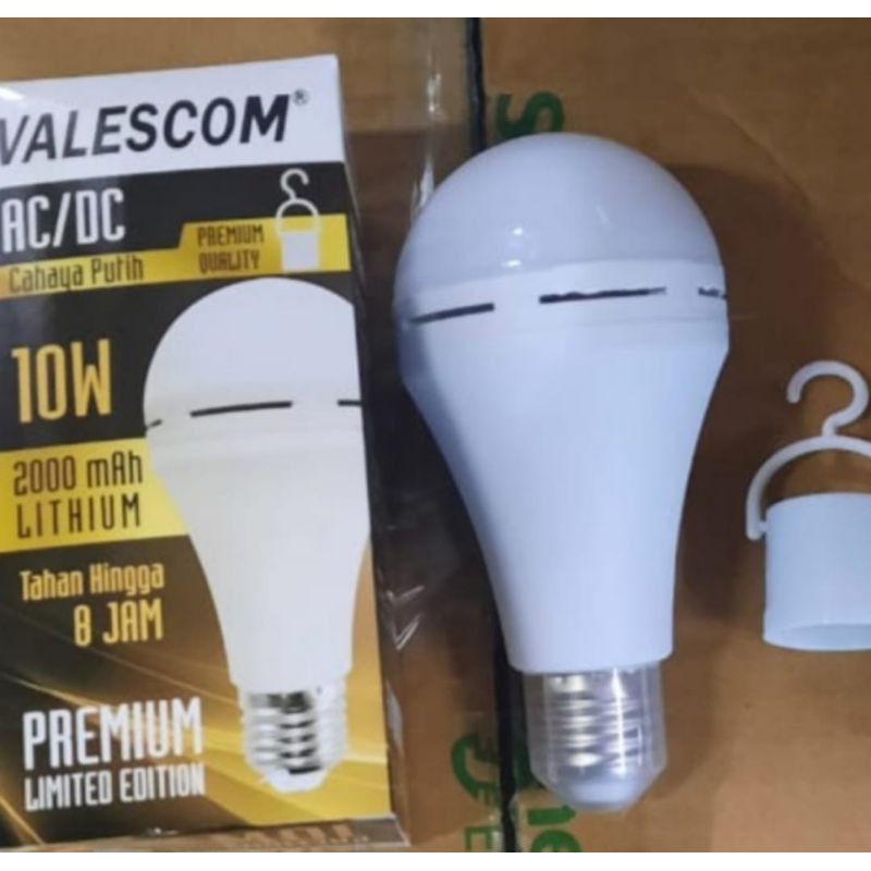 Bohlam emergency 10Wat Valescom Lampu Sentuh Premium 2000Mah