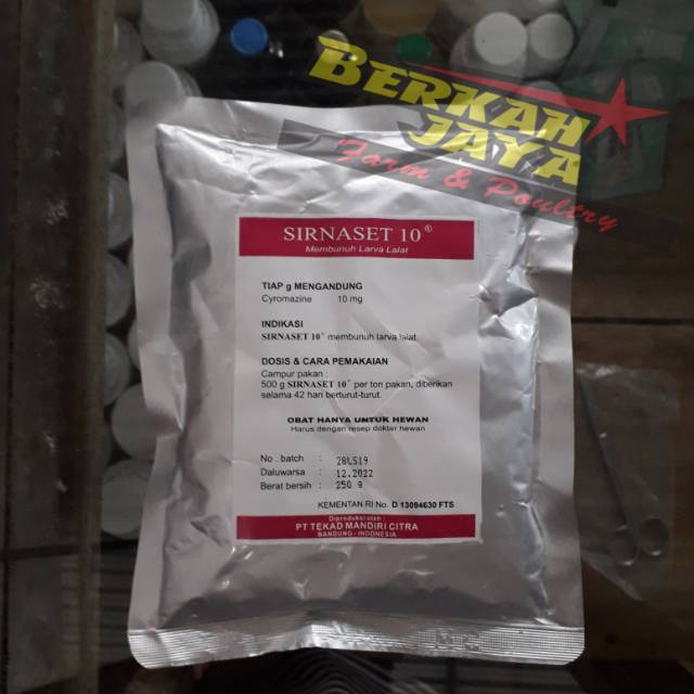 SIRNASET 10 Cyromazine membunuh Larva Lalat 250gram