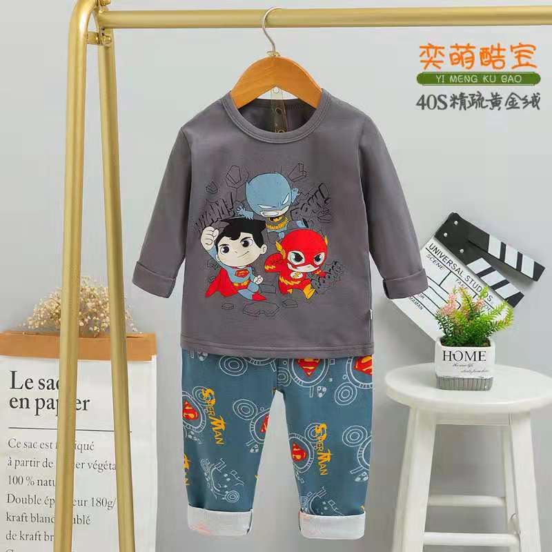 Kubao. Harga 3 stel baju tidur anak impor. Khusus grosir. piyama anak aneka gambar.