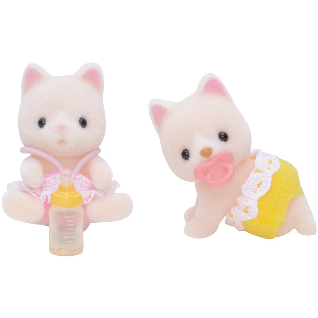 sylvanian families silk cat baby