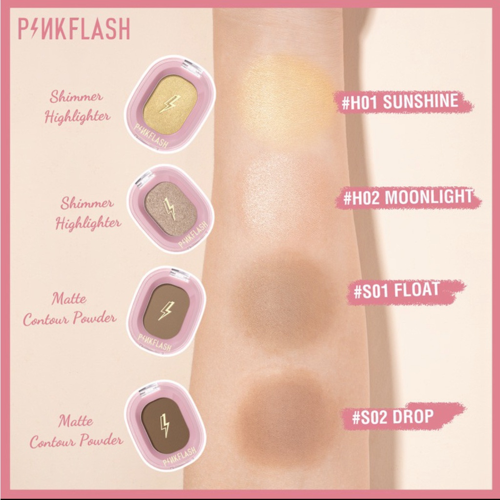 PINKFLASH OhMyShow Highlighter Contour Shimmer Soft Smooth - 4 Colors