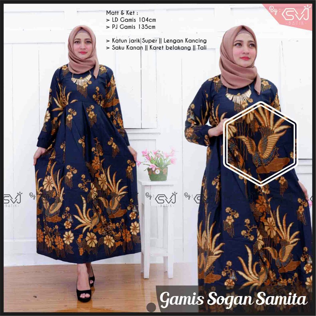 Gamis Sogan Batik