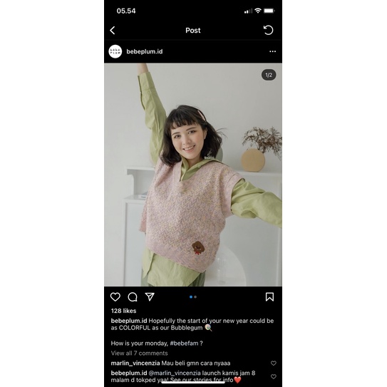 bebeplum ice cream vest bubble gum