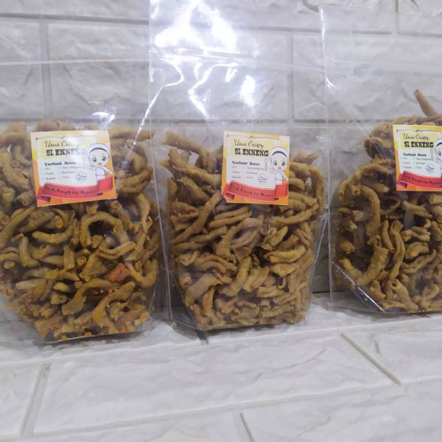 

KRIPIK USUS CRISPY KEMASAN 500GRAM/KRIPIK USUS ENAK GURIH NIKMAT