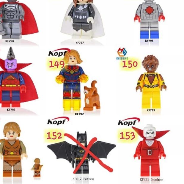 ❊ NOT LEGO Mini Figure Super Hero Marvel Avengers Superman 04 KF WM ➤