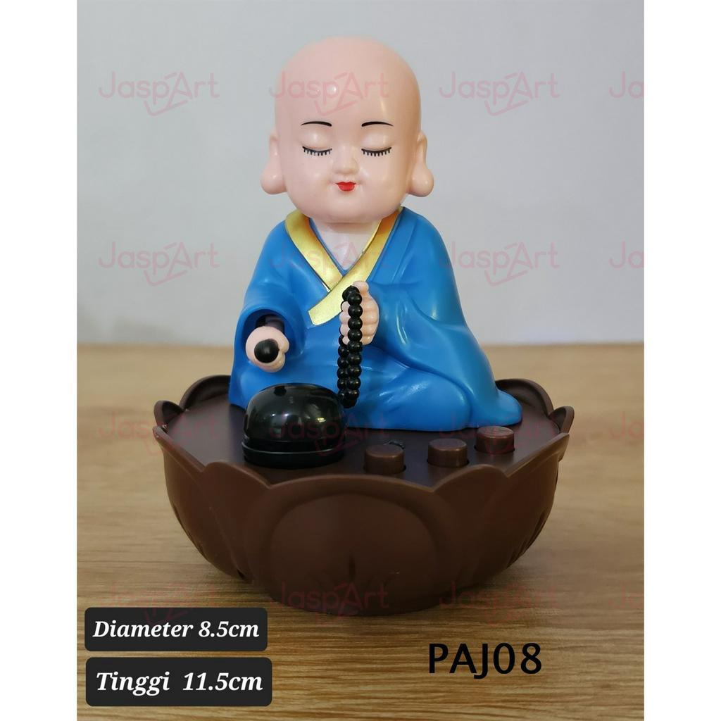 Pajangan Patung Biksu Monk Radio Lagu Audio Tape Musik Music Player Doa Sembahyang Sembayang Meditasi Matra Buddha Budha
