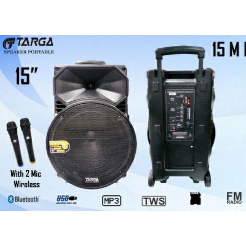 SPEAKER MEETING TARGA 15 INC WIRELES BERKUALITAS BAGUS