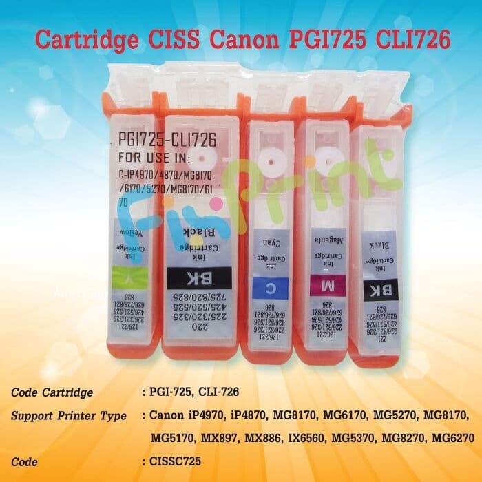 CISS Cartridge Infus Canon 6560 ix6560 FSB3472