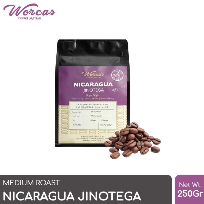 

[COD] WORCAS Arabica Nicaragua Jinotega 250 Gram - Medium Roast [COD]