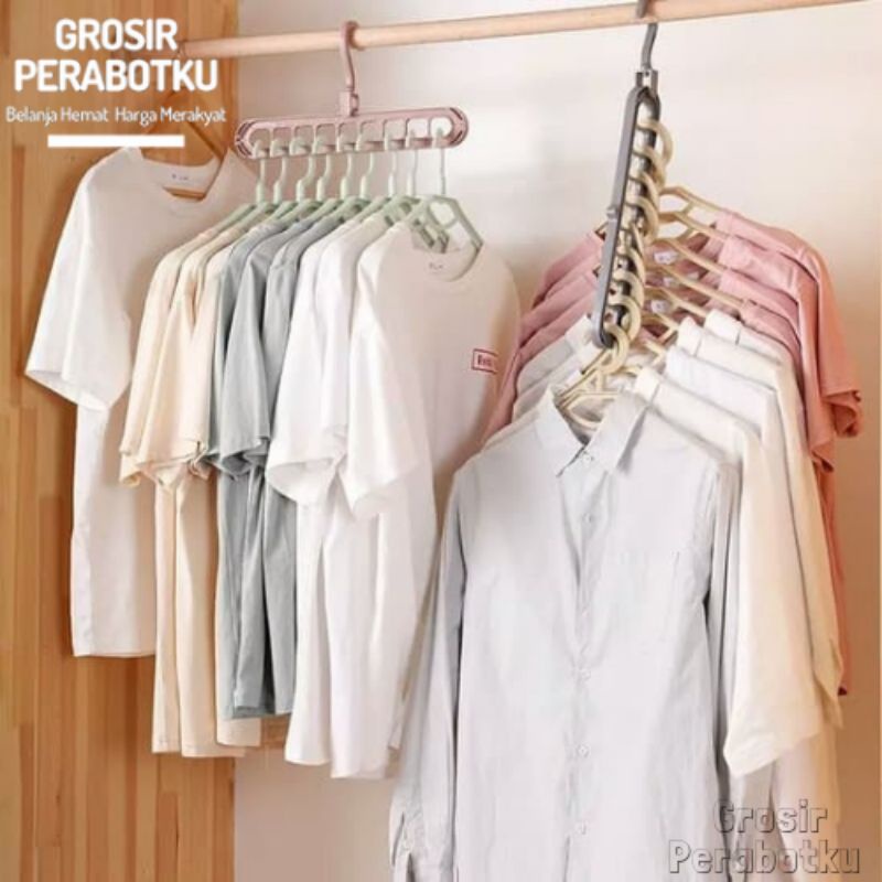 Hanger Serbaguna 9 in 1 Hanger Magic Wonder Hanger Gantungan Baju Serbaguna Magic Hanger Gantungan Baju Magic Hanger Baju Hanger Plastik Hanger Murah Gantungan Baju Murah Hanger Multifungsi Hanger Murah Harga Grosir Gantungan Pakaian Murah Hanger Pakaian