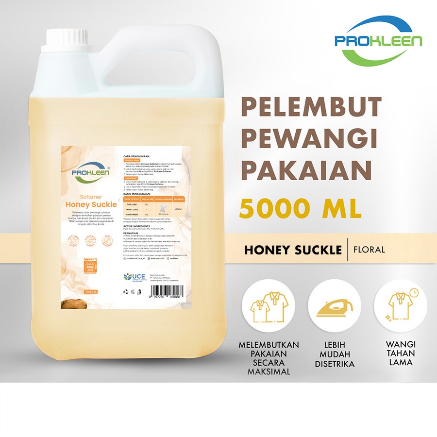 GOJEK GRAB Pewangi dan Pelembut Pakaian SOFTENER PROKLEEN 5 Liter Konsentrat ORIGINAL