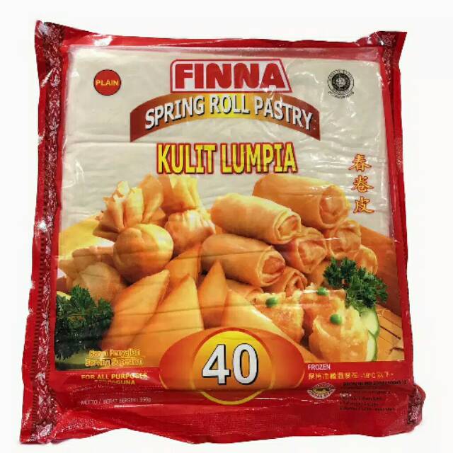 

FINNA KULIT LUMPIA 215 X 215 MM ISI 40 LBR - SP ROLL SKIN