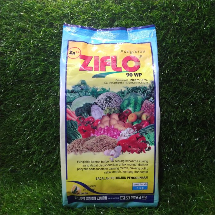 Fungisida Ziflo 90 Wp 1Kg Fungisida Kontak & Protektif Mengendalikan Jamur Mengotimalkan Pertumbuhan