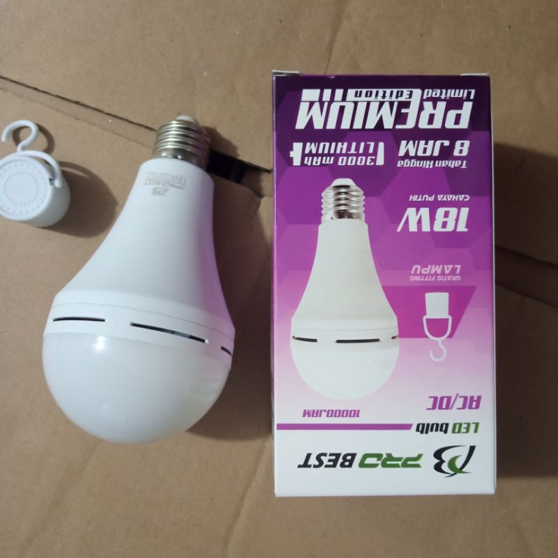 Lampu Bohlam LED Emergency 18 Watt Lithium Premium Quality