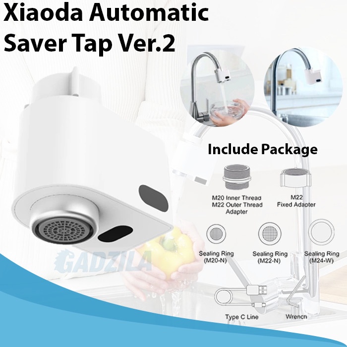 Zajia Xiaoda Automatic Smart Water Saving Penghemat Kran Keran Air Infrared Sensor Otomatis