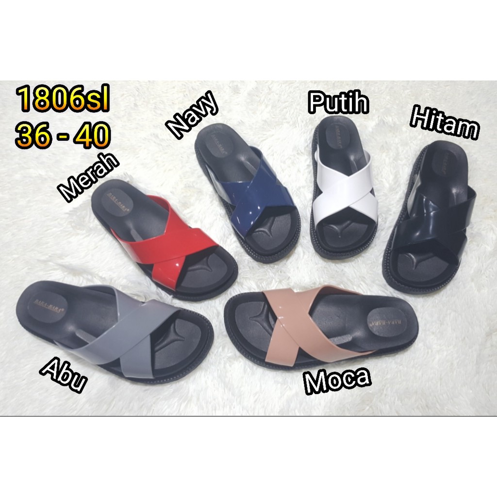 Sandal wanita bara bara sendal karet import 1806sl
