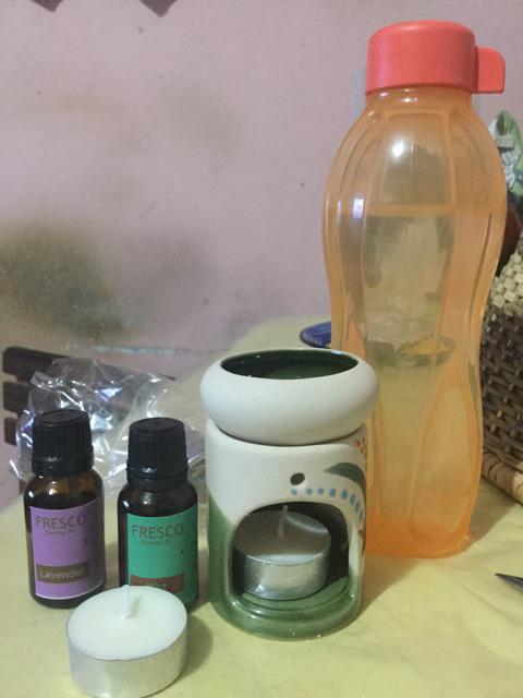 Paket Tungku + 2 Aromatherapy + 1set Lilin | Aroma Terapi | Pengharum Pewangi Ruangan