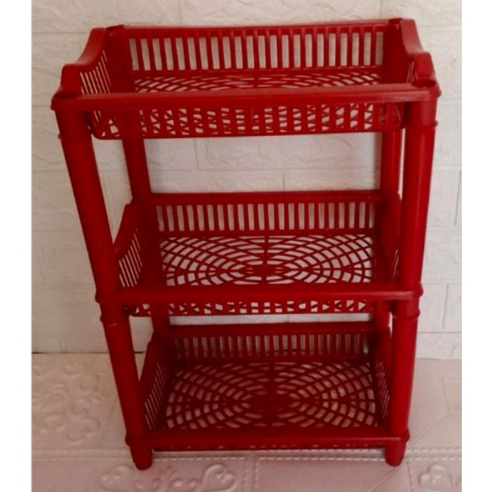 RAK SUSUN 3 MEREK UNITY/ RAK DAPUR PLASTIK/ RAK BUMBU SUSUN KECIL/RAK KOSMETIK MINI/ RAK PLASTIK SUS