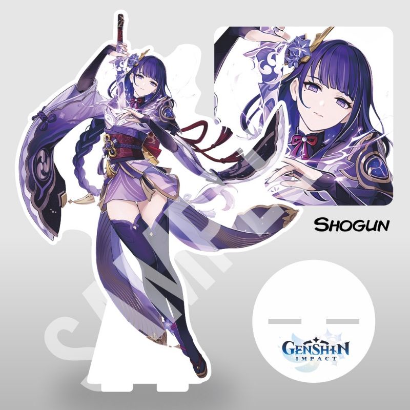 Standee Akrilik Genshin Impact Action Figure