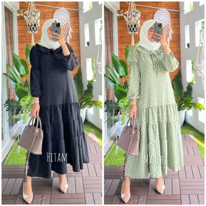 Gamis Midi Dress Rubiah Lesley