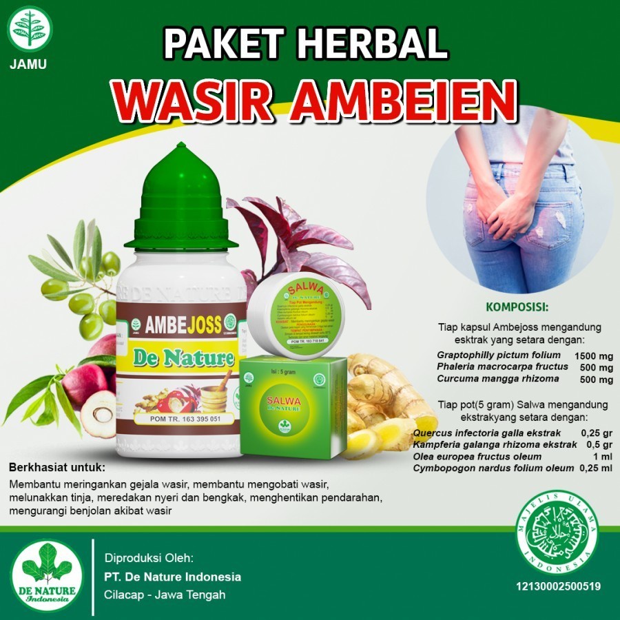 Ambejos De Nature Salep Salwa Original Ambejoss Denature Obat Wasir Ampuh Stadium 4 Cina Paling Ampu