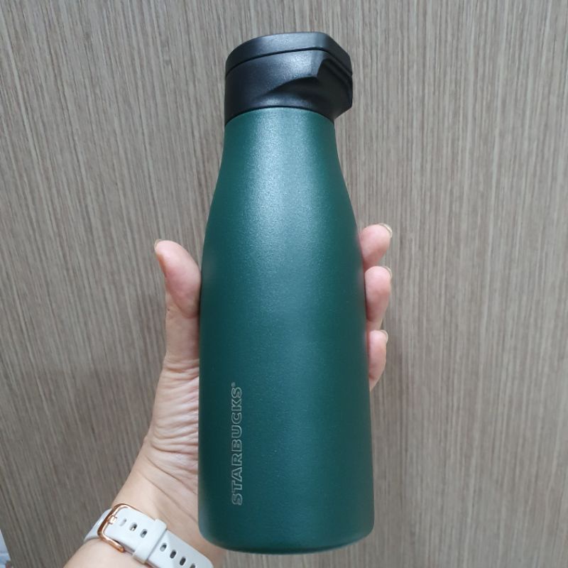 Starbucks Water Bottle 13OZ Stainless Steel Green S11116424 Hot/Cold