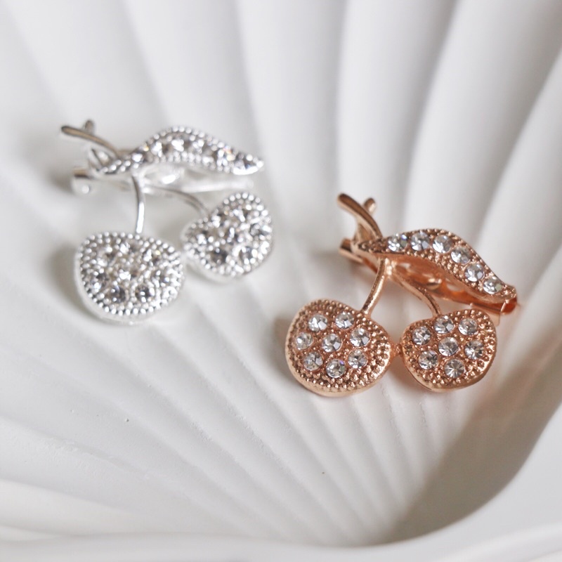 Brooch / bros cantik / bros jilbab / bros murah / bros murmer / bros love / bros geometri / Bros Mewah Bros Elegan Bros Hijab Bros Kebaya Bros Dada bros Tuspin Bros Pin Btrooch Korean Style Brooch AKsesories Jilbab Accessories BRS-B02 Bros Daily BZO-SET2pcs Mindu Cherry